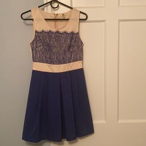Royal blue lace dress